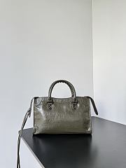 Balenciaga Le City Bag Small in Green Arena Lambskin - 30x19x9.6cm - 5