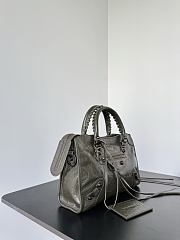 Balenciaga Le City Bag Small in Green Arena Lambskin - 30x19x9.6cm - 4