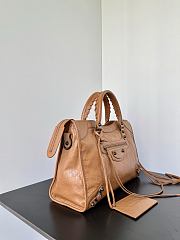 Balenciaga Le City Bag Medium in Camel Arena Lambskin - 38.5x24x15cm - 2
