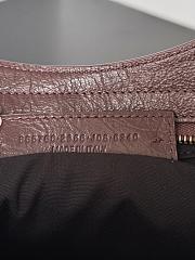 Balenciaga Le City Bag Medium in Dark Burgundy Arena Lambskin - 38.5x24x15cm - 4