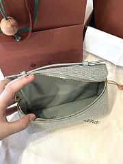 Loro Piana Extra Pocket L19 Silk, Cotton, Linen Green Fluorite/Eucalyptus/Sun Gold (B5BN) - 19x11.5x7cm - 6