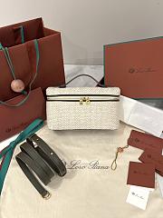 Loro Piana Extra Pocket L19 Cashmere, Lotus Flower, Silk Pale Wheat/Salty Capers/Sun gold (B5C5) - 19x11.5x7cm - 1