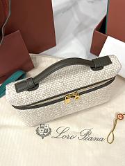Loro Piana Extra Pocket L19 Cashmere, Lotus Flower, Silk Pale Wheat/Salty Capers/Sun gold (B5C5) - 19x11.5x7cm - 6