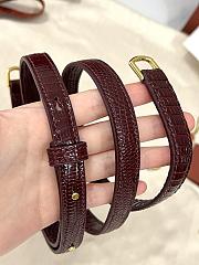 Loro Piana Extra Pocket L19 East-West Wicker Rattan, Lizard Leather Malt/Hibiscus Haze/Sun Gold (B5V5) - 11x19x7cm - 4