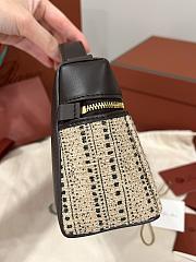 Loro Piana Extra Bag L23 Wool, Silk Camel/Black/Pecora Nera Color/Sun Gold (F8BN) - 23x12x7cm - 6
