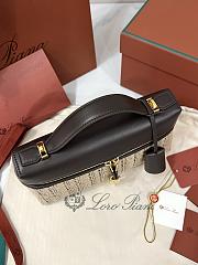 Loro Piana Extra Bag L23 Wool, Silk Camel/Black/Pecora Nera Color/Sun Gold (F8BN) - 23x12x7cm - 2