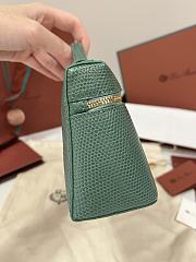 Loro Piana Extra Pocket L19 Monitor Lizard Green Lagoon/Sun Gold (51BI) - 11x19x6.5cm - 6