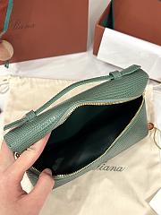 Loro Piana Extra Pocket L19 Monitor Lizard Green Lagoon/Sun Gold (51BI) - 11x19x6.5cm - 4