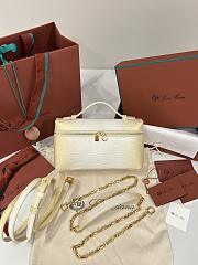 Loro Piana Extra Pocket L19 Lizard Leather Cosmic Whisper/Sun Gold (D17B) - 11x19x6.5cm - 1
