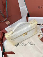 Loro Piana Extra Pocket L19 Lizard Leather Cosmic Whisper/Sun Gold (D17B) - 11x19x6.5cm - 6