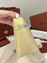 Loro Piana Extra Pocket L19 Lizard Leather Cosmic Whisper/Sun Gold (D17B) - 11x19x6.5cm - 4