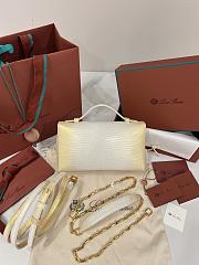 Loro Piana Extra Pocket L19 Lizard Leather Cosmic Whisper/Sun Gold (D17B) - 11x19x6.5cm - 3