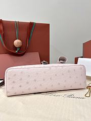Loro Piana Extra Bag L23 Ostrich Leather Whisper Pink/Antique Silver (30JG) - 23x12x7cm - 6