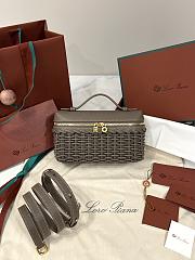 Loro Piana Extra Pocket L19 Calfskin Almond Tree/Sun Gold - 11x19x7cm - 1