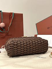 Loro Piana Extra Pocket L19 Calfskin Brown/Sun Gold - 11x19x7cm - 4