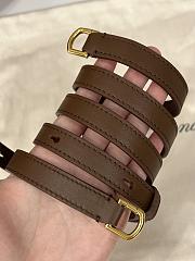 Loro Piana Extra Pocket L19 Calfskin Brown/Sun Gold - 11x19x7cm - 2