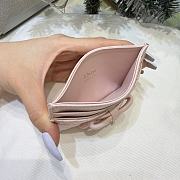 Lady Dior Freesia Card Holder Soupir Pink Cannage Lambskin - 10.5x8x0.5cm - 6