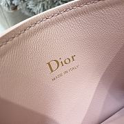 Lady Dior Freesia Card Holder Soupir Pink Cannage Lambskin - 10.5x8x0.5cm - 5