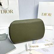 Medium Dior Médaillon Bucket Bag Khaki Grained Calfskin - 26.5x26x15cm - 6