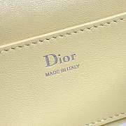 Dior Trianon Soft Vanity Mini Bag Mimosa Flat Macrocannage Lambskin - 19x11x5cm - 2