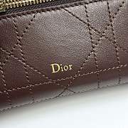 Dior Trianon Soft Vanity Mini Bag New Marron Flat Macrocannage Lambskin - 19x11x5cm - 2