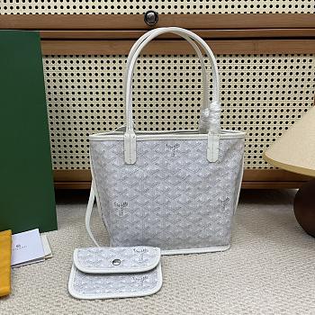Goyard Anjou Mini Bag White - 19.5x9x19.5cm