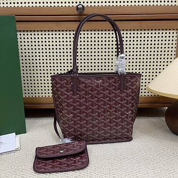 Goyard Anjou Mini Bag Burgundy - 19.5x9x19.5cm