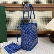 Goyard Anjou Mini Bag Blue - 19.5x9x19.5cm - 4
