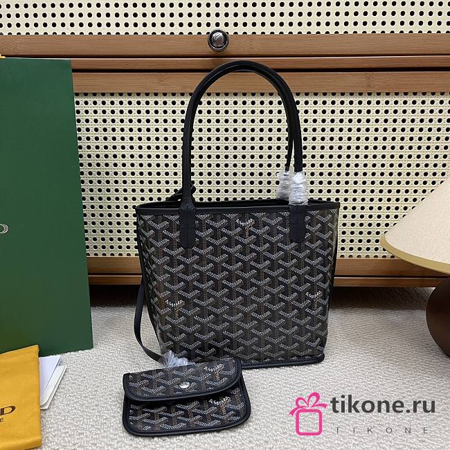 Goyard Anjou Mini Bag Black - 19.5x9x19.5cm - 1