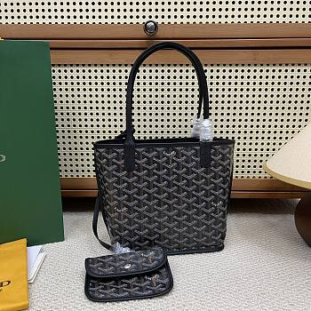 Goyard Anjou Mini Bag Black - 19.5x9x19.5cm