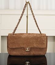 Chanel Maxi Flapbag Suede Calfskin & Gold-Tone Metal Camel AS6281 - 32x19.5x10cm - 1