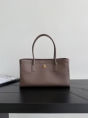 Chanel Small Shopping Bag Calfskin & Gold-Tone Metal Brown AS6243 - 39x20x13cm - 1