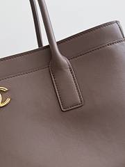 Chanel Small Shopping Bag Calfskin & Gold-Tone Metal Brown AS6243 - 39x20x13cm - 6