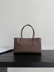 Chanel Small Shopping Bag Calfskin & Gold-Tone Metal Brown AS6243 - 39x20x13cm - 5