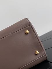 Chanel Small Shopping Bag Calfskin & Gold-Tone Metal Brown AS6243 - 39x20x13cm - 4