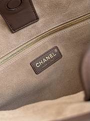 Chanel Small Shopping Bag Calfskin & Gold-Tone Metal Brown AS6243 - 39x20x13cm - 2