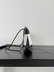 Chanel 31 Shopping Bag Lambskin Gold Tone Metal Black White  - 6
