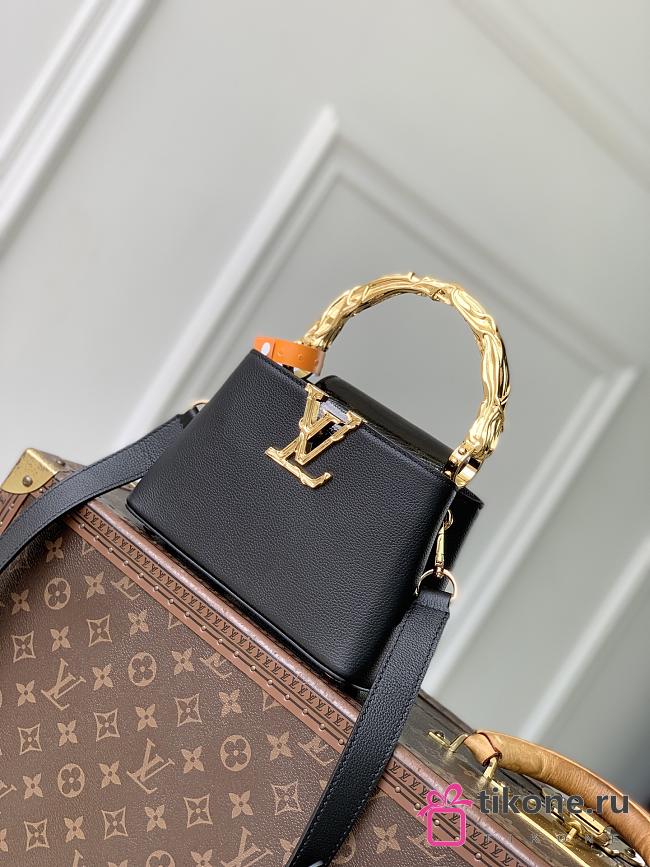LV Capucines Mini Bull-calf Leather/Karung Leather M13737 - 21x13.6x8cm - 1