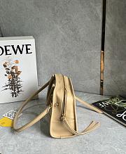 Loewe Small Amazona 180 Bag in Soft Calfskin Silk Beige/Mustard - 24.5x18.5x10cm - 3