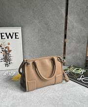 Loewe Small Amazona 180 Bag in Soft Calfskin Mocha - 24.5x18.5x10cm - 5