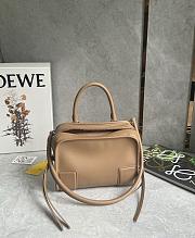 Loewe Small Amazona 180 Bag in Soft Calfskin Mocha - 24.5x18.5x10cm - 4