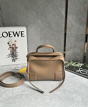 Loewe Small Amazona 180 Bag in Soft Calfskin Mocha - 24.5x18.5x10cm - 3