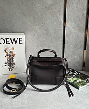 Loewe Small Amazona 180 Bag in Soft Calfskin Dark Chestnut - 24.5x18.5x10cm - 1