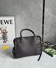 Loewe Small Amazona 180 Bag in Soft Calfskin Dark Chestnut - 24.5x18.5x10cm - 3