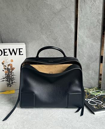 Loewe Medium Amazona 180 Bag in Soft Calfskin Black - 28x22.5x11cm