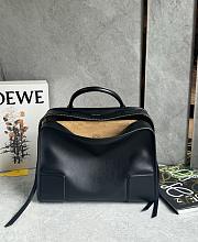 Loewe Medium Amazona 180 Bag in Soft Calfskin Black - 28x22.5x11cm - 3