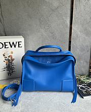 Loewe Medium Amazona 180 Bag in Soft Calfskin Royal Azur - 28x22.5x11cm  - 6
