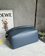 Loewe Large Puzzle Edge Bag In Classic Calfskin Indigo Dye - 33x21.5x15cm   - 2