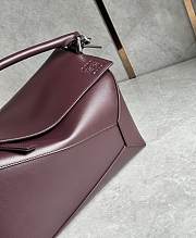 Loewe Large Puzzle Edge Bag In Classic Calfskin Burgundy - 33x21.5x15cm - 2