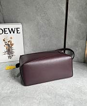Loewe Large Puzzle Edge Bag In Classic Calfskin Burgundy - 33x21.5x15cm - 6